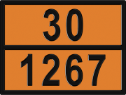 Табличка оранж.рельефная 30/1267 ( Нефть сырая)  16983