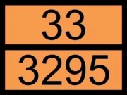 Табличка оранж.рельефная 33/3295 (Углеводороды жидкие)